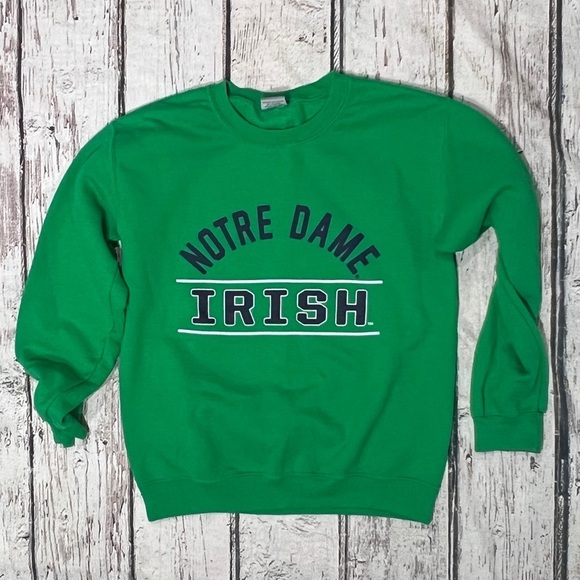 Notre Dame Fighting Irish Crewneck Pullover Jumper Sweatshirt - Picture 1 of 3
